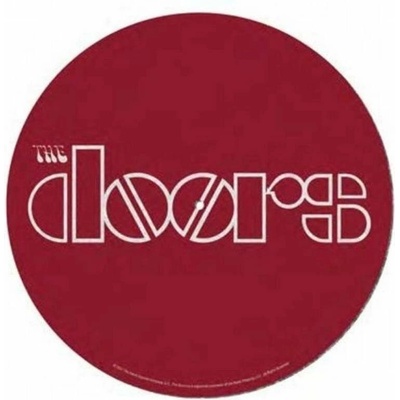 CurePink Podložka na talíř gramofonu The Doors: Logo průměr 30.5cm GP85860 – Zboží Mobilmania