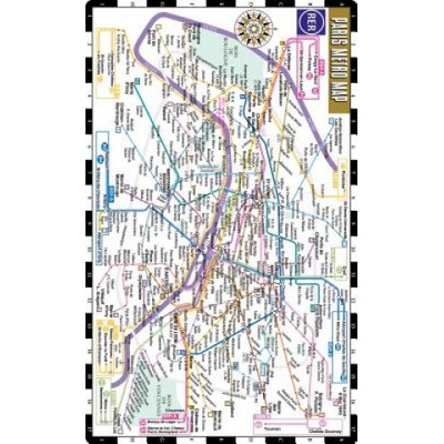 STREETWISE PARIS METRO - City PlansSheet map