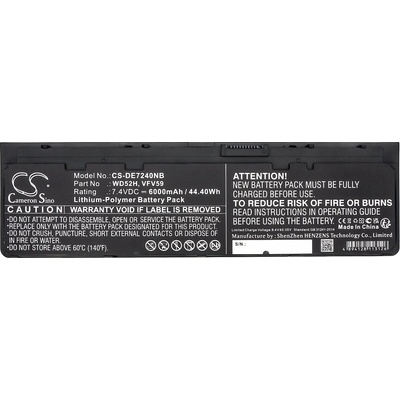 Cameron Sino Батерия за лаптоп DELL Latitude E7240 E7250, Latitude 12 7000, 0J31N7 LiPo 7.4V 6000 mAh CAMERON SINO (CS-DE7240NB)