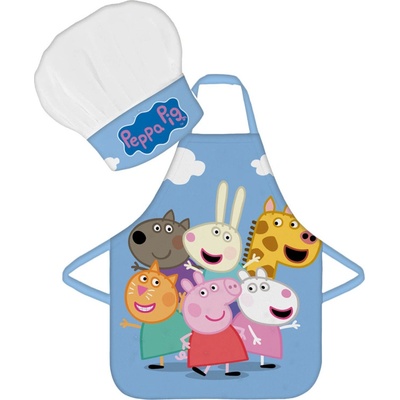 BrandMac Dětská zástěra s kuchařskou čepicí Peppa Pig