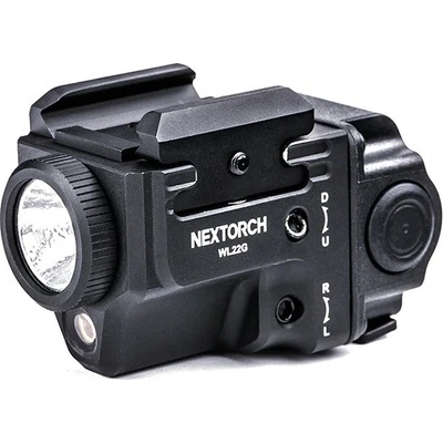 Nextorch WL22R dobíjecí taktická svítilna s railem 650 lm, červený laser – Zbozi.Blesk.cz
