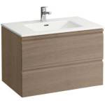Laufen Pro S - Шкафче с умивалник, 80x50 см, 2 чекмеджета, светъл дъб H8619634791041 (H8619634791041)