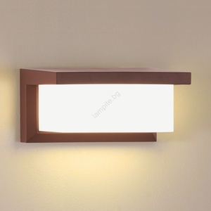 Brilagi - LED RGBW външно стенно осветително тяло BRICKY 1xE27/9W/230V кафяво IP54 (LEDBG3049)