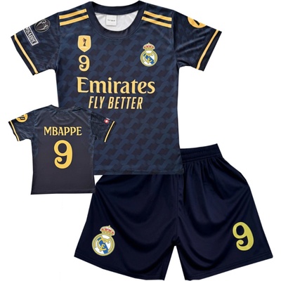 Numberoplus Premium dětský fotbalový dres Komp Real Madrid CF - Kylian Mbappé 9 – Zboží Mobilmania