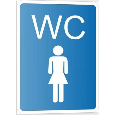 Traiva s.r.o WC Ženy Verze: Plast 105 x 148 mm (A6) tl. 0.5 mm - Kód: 02592