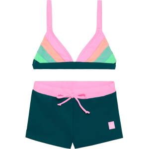 Color Kids Детски комплект бикини Color kids Kid's Bikini Colorblock Bikini - Begonia Pink - размер 116 (EU) (750-2556-0111)