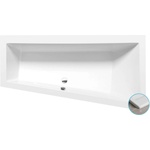 POLYSAN - Асиметрична вана Andra Slim R, 170x90x45 см, бяла 81511S (81511S)