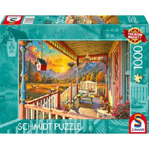 Schmidt Spiele Пъзел Schmidt от 1000 части - Планинска веранда (58893)