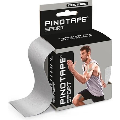 Pino Tape Pro Sport Kineziologický tejp Strieborná 5 cm x 5 m