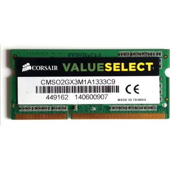 Corsair DDR3 2GB 1333MHz CL9 CMSO2GX3M1A1333C9