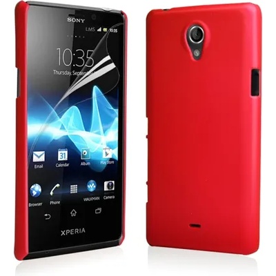 Sony Xperia_P LT22i Твърд Капак Червен + Протектор