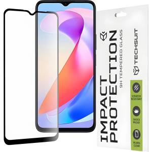 Techsuit защитно пълно покриващо стъкло 111D за Honor X6a - Черен KP29986
