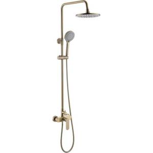 Inter Ceramic ТРЪБНО ОКАЧВАНЕ СЪС СТАЦИОНАРЕН И ПОДВИЖЕН ДУШ СИЕНА 6237brush gold (6237brush gold)