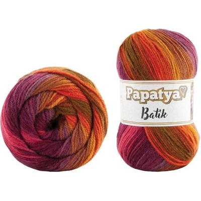 Kamgarn Příze Papatya Batik 554-29