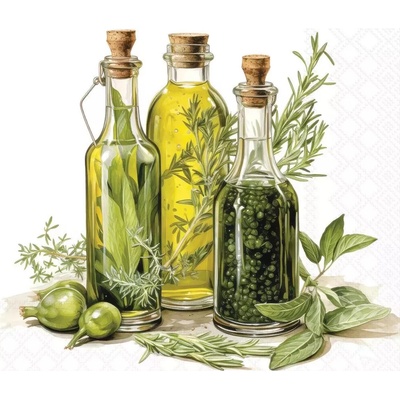 Ambiente Europe BV Ubrousek 33x33cm Bylinky oleje – Zboží Dáma