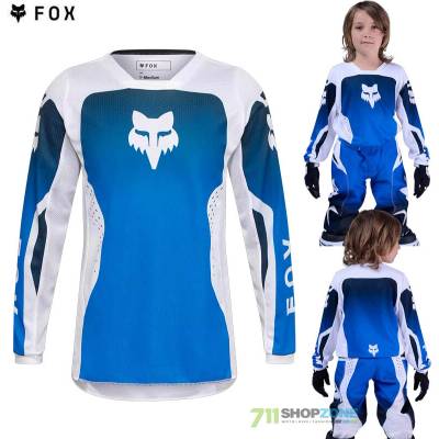 Fox Racing Youth 180 Shield modrá