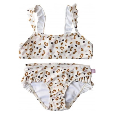 Swim Essentials Bikiny s UPF 50+ Leopard béžový
