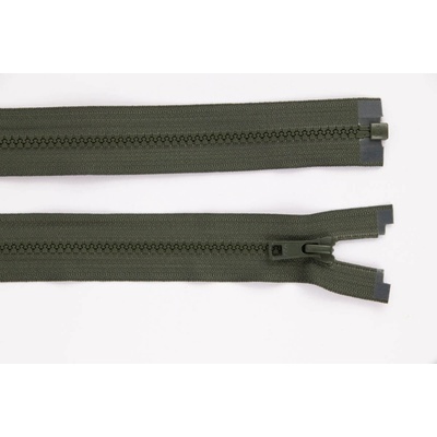de-park Zip YKK - 60cm - dělitelný - army khaki - 684