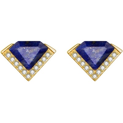 JAY Ocelové náušnice Josiane - lapis lazuli JAY-0191-ZS61211 Modrá