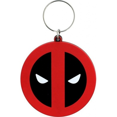 Prívesok na kľúče gumová Deadpool logo