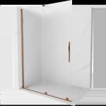 Mexen Velar плъзгаща се душ-преграда Walk-in 160 x 200 см, мат 8 мм, розово злато - 871-160-000-33-60 (871-160-000-33-60)