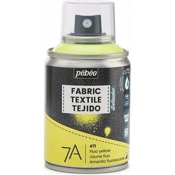 Pébéo 7A farba na textil ve spreji 100 ml 71 fluorescent yellow