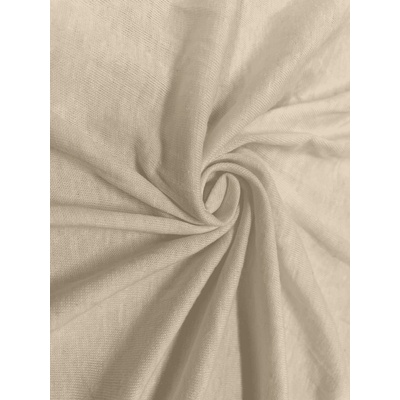 Povlečeme vše Prostěradlo Jersey Lux krémové 180x200