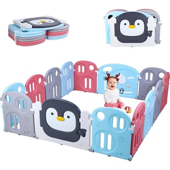 CCLife Модулна детска кошара 14 модула 200 x 180 x 64 cм. Penguin Baby LZW-P53-3