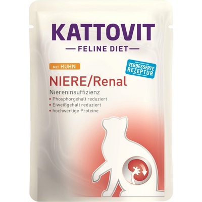 Kattovit Feline Diet Niere Renal Kuřecí 85 g