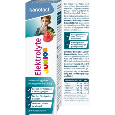 Intact Sanotact Elektrolyty Junior 16 tablet