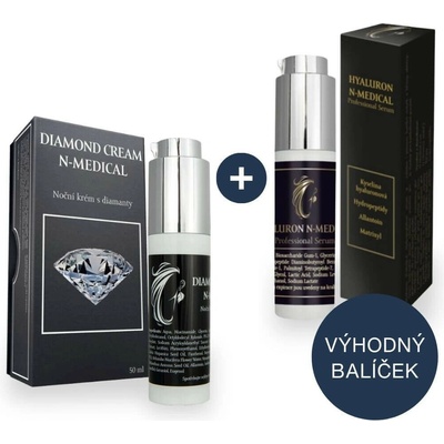 Výhodný set noční péče o pleť - noční krém a sérum 50+50 ml