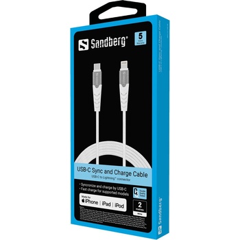 Sandberg 136-48 USB-C PD to Lightning MFI, 2m