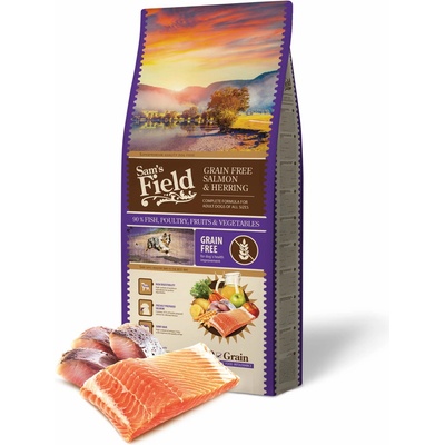 Sam's Field Grain Free Salmon & Herring 13 kg