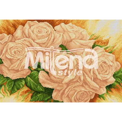 Milena Style Приказка от рози конци dmc 1: 4