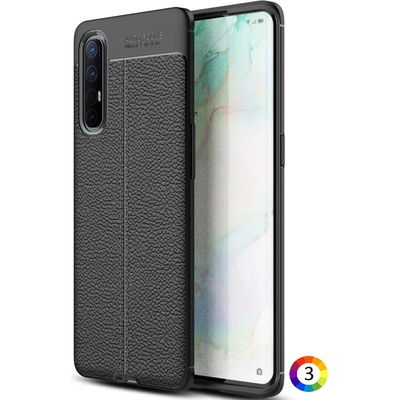 OPPO Reno3 Pro Удароустойчив Litchi Skin Калъф и Протектор