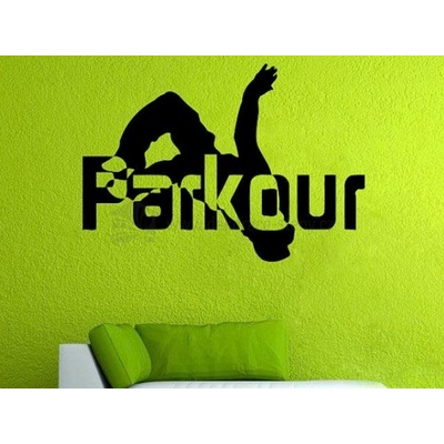 dekorace-steny.cz 405 - Samolepky na zeď - Parkour - 50 x 75 cm