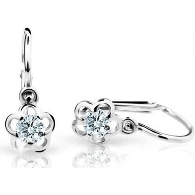 Cutie Diamonds kytičkové dětské náušnice z bílého zlata s brilianty DC1945-10-00-X-2