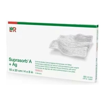 Suprasorb A + Ag 10 x 20 cm—Sterilní krytí alginátové se stříbrem