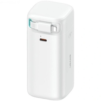 Image 1 of USAMS XMF Power Bank 18000mAh 45W PD бързо зареждане с вграден Lightning кабел Бял (20KCD21702)
