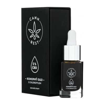 Cannrest 5% CBG kokosový olej bez chlorofylu 15 ml