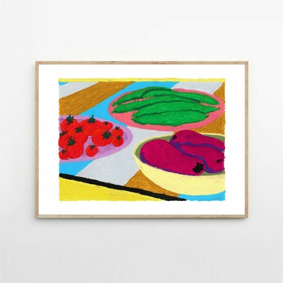 Moikka Plagát Vegetables by Nina Flagstad Kvorning 50x70