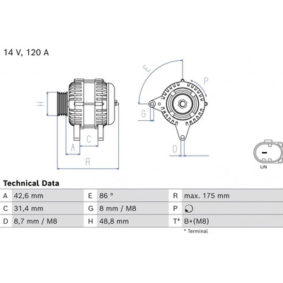 generátor BOSCH 0 986 084 460
