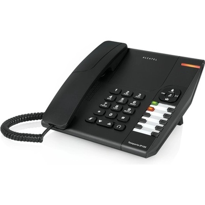 Alcatel VoIP телефон Alcatel Temporis IP100, 1 SIP account, 10 линии, PoE, черен (1010117)