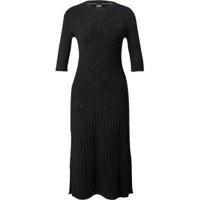 HUGO BOSS Плетена рокля 'Fonzipona' черно, размер S