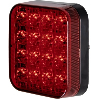 KMR LED mlhové světlo 12V červené, 16 LED, ECE R10 R148, IP67 - 87x77x29 mm – Zboží Mobilmania