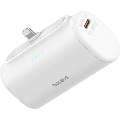 Baseus Преносима батерия OS-Baseus Compact, IP, 5000mAh, 20W, бяла (6932172663155)