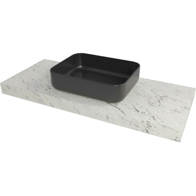 Naturel Dolce deska pod umyvadlo 83,5 x 8 x 50 cm mramor Carrara bílá mat DO8050MCB – Sleviste.cz