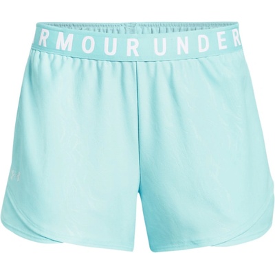 Under Armour -Play Up Shorts Emboss 3.0-BLU dámské tréninkové kraťasy modrá