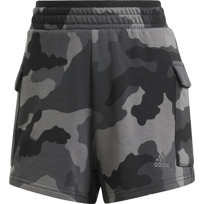 adidas Дамски къси панталони Adidas Essentials 3-Stripes Cargo Shorts Womens - Black
