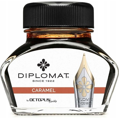 Diplomat D41001023 hnedý Octopus Caramel flaštičkový atrament 30 ml